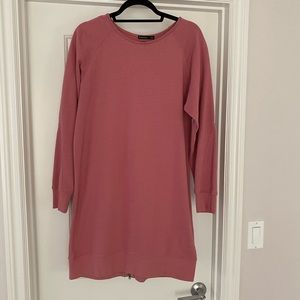 Solutions Women’s Zip Back Pink Sweater Dress - Size M